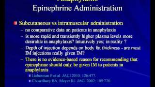 Anaphylaxis and the use of Epinephrine Richard Nicklas MD [upl. by Ioved]