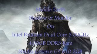 Middle Earth Shadow of Mordor on Geforce GT 610 [upl. by Aiekan]