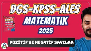 Pozitif ve Negatif Sayılar  Tek Video  DGSKPSSALES Matematik  2024 [upl. by Zenger]