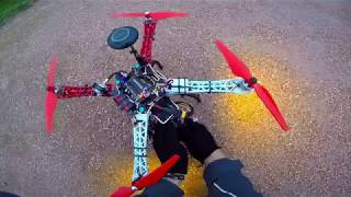 Super stable dron F450 APM 28 GPS NEO M8N [upl. by Ittocs]