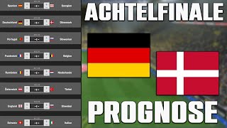 EM 2024 Achtelfinale Prognose  Alle Spiele amp Tipps [upl. by Hoag929]