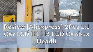 Review Aliexpress 2Pcs 11 Car LED H1 H3 LED Canbus Headlight Bulb 60W 12000Lm White 6000K Mini f [upl. by Whorton]