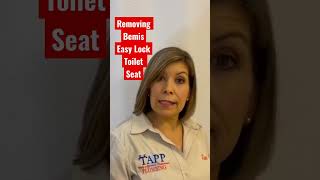 Quickly Change Bemis Easy Lock Toilet Seat TappPlumbing shorts plumbing [upl. by Ayimat746]