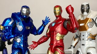 Marvel Legends Gamerverse Iron Man Atmosphere Armor Starboost Armor amp Orion Retrospective Review [upl. by Anavrin]