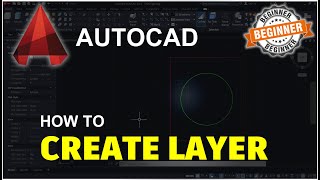 AutoCAD How To Create New Layer Tutorial [upl. by Adiesirb]