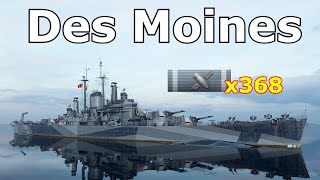 World of WarShips Des Moines  1 Kills 306K Damage [upl. by Naleag]