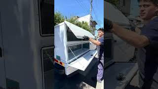 Carroceria con bauleras y soporte porta escalera  Para Pick up cabina doble [upl. by Dnaloy853]