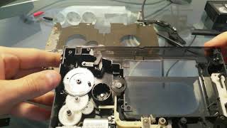 panasonic cassette VHS SVHS adaptor VWTCA7E repairriparazione ENGSUBS [upl. by Law]