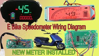 Cheap Chinese LCD Screen For Electric Bike E Bike Speedometer Wiring DiagramNEW METER INSTALLED [upl. by Akila748]