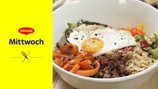 Koreanisches Reisgericht Bibimbap Rezept  MAGGI Mittwoch [upl. by Donna]