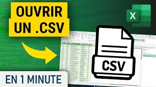 Ouvrir un CSV avec Excel [upl. by Zenas]