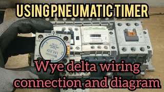 Using pneumatic timer wye delta wiring connection and diagram [upl. by Sieber]