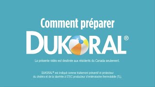 Comment préparer DUKORAL® [upl. by Tiossem]