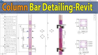 Column Shop Drawing in REVIT  Rebar amp Drawing Detailing Guide  Part 1 [upl. by Erdnassac]