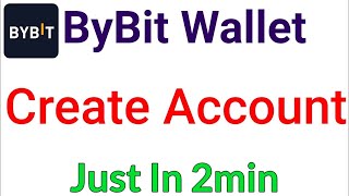 bybit account kaise banaye  how to create bybit wallet  how to create bybit web3 wallet [upl. by Jordana664]