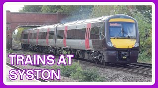 Trains at Syston railway station 28102023 [upl. by Inail]