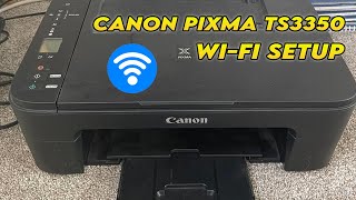 Canon TS3350  How to Setup the WiFi iPhone amp Android Wireless Connection [upl. by Asikal672]