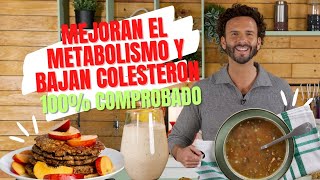 MEJORA tu METABOLISMO y COMBATE el colesterol con estas RECETAS FÁCILES DE AVENA [upl. by Notaek]