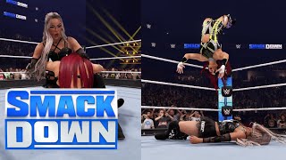 WWE 2K24 SMACKDOWN  LIV MORGAN W ALEXA BLISS VS IYO SKY [upl. by Dewain987]