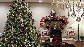 Classic Traditional Christmas Tree  How To Decorate A Christmas Tree With BeadsBeaded Garland [upl. by Salesin]