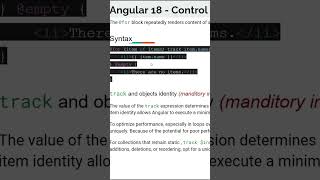 Angular 18 5  How to use Control Flow Statement  For [upl. by Arnaud184]