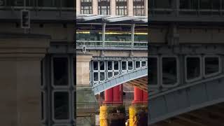 Thameslink passing through the BlackFriars Bridge thameslink shorts london train bridge [upl. by Rumney]