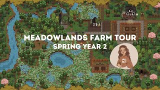 Meadowlands Farm Tour  Spring Year 2  Stardew Valley 16 [upl. by Aniar]