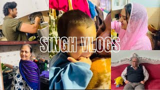 Aaj Humne Banaya Saag Aur Nana aaye ghar ❤️🥬vlog dailyvlog gouravsingh ytvlogs dailyvlogs [upl. by Sivert]