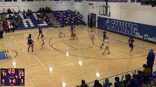 Ewing High School vs Allentown High School Girls Varsity Basketball [upl. by Einnob]