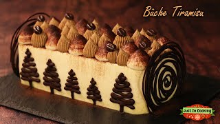 ❅ Recette de Bûche de Noël Tiramisu ❅ [upl. by Ymmat]