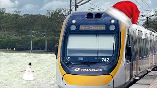 Trains in Brisbane Christmas special Christmas track closure [upl. by Notwen]