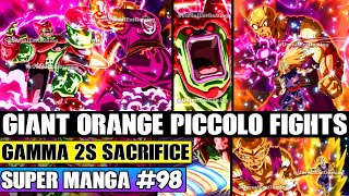 GAMMA 2S SACRIFICE Giant Orange Piccolo Battles Cell Max Dragon Ball Super Manga Chapter 98 Review [upl. by Clancy113]