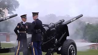 21 GUN SALUTE quotThe Old Guardquot at Arlington National Military Cemetery warfighters [upl. by Peh]