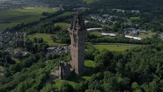 William Wallace Monument Abbey Craig Near Stirling Scotland [upl. by Humfrid519]