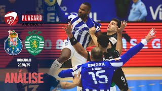 FC PORTO 30 x 31 SPORTING CP  JORNADA 11  ANDEBOL 1  2425  ANÁLISE [upl. by Annahvas]