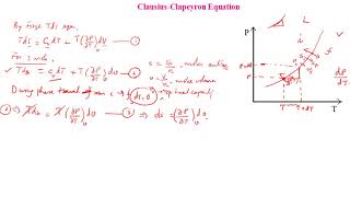 Clausius Clapeyron Equation  Derivation [upl. by Kermie]