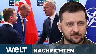 UKRAINEKRIEG Erdogan brüskiert EU vor NATOGipfel mit SchwedenDeal  WELT STREAM [upl. by Kuhn782]