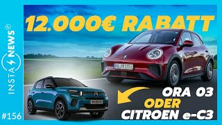 🚨Preiskampf EAutos 12000€ Rabatt Ora Cat  so günstig wie Citroen eC3  ElektroautoNews 156 [upl. by Iaoh]