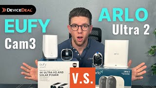 Arlo Ultra 2 vs EufyCam 3 Comparison 2023 Best Security Camera Reviewed [upl. by Notlimah]