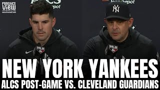 Carlos Rodon amp Aaron Boone Recap Dominant Outing in GM1 of ALCS vs Cleveland Yankees Patience [upl. by Volnay]