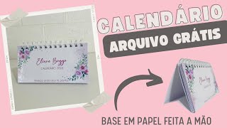 CALENDÁRIO DE MESA  BASE FEITA EM OFFSET [upl. by Juetta431]