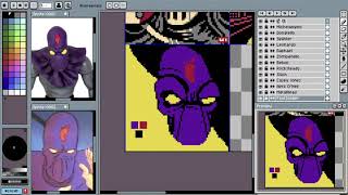 Dibujando en Pixel Art al Footsoldier de las Tortugas Ninja [upl. by Okir]