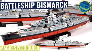 New Battleship Bismarck  More Details More Prints More Colors  COBI 4841 Speed Build Review [upl. by Lowry]