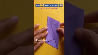 DIY Paper Ninja Star⭐️😍diy papercrafts craft trending artandcraft shorts ytshort [upl. by Mannie961]