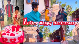 1 Year Completed Happy Anniversary ❤️ Hinjao Nw Ma Gift 🎁 Hwbai 🤪 [upl. by Allene]