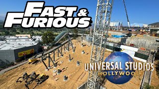 Universal Studios Hollywood Updates  Fast amp Furious Hollywood Drift amp HHN Construction [upl. by Dennie948]