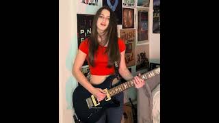 Maneskin For Your Love guitarcover Prestyn Smith femaleguitarist short cover guitar [upl. by Wilden]