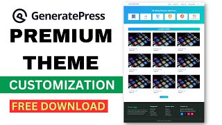 GeneratePress Premium Theme Customization  GeneratePress Tutorials in Hindi 2024 [upl. by Enitsuj538]