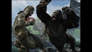 King Kong Vs Dinozor  Ahtapot  Kafatası Sürüngeni [upl. by Lak142]