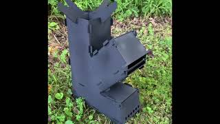 Laser Cut Collapsible Camping Rocket Stove [upl. by Falzetta299]